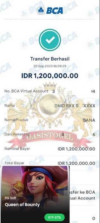 BUKTI JACKPOT OASISTOGEL