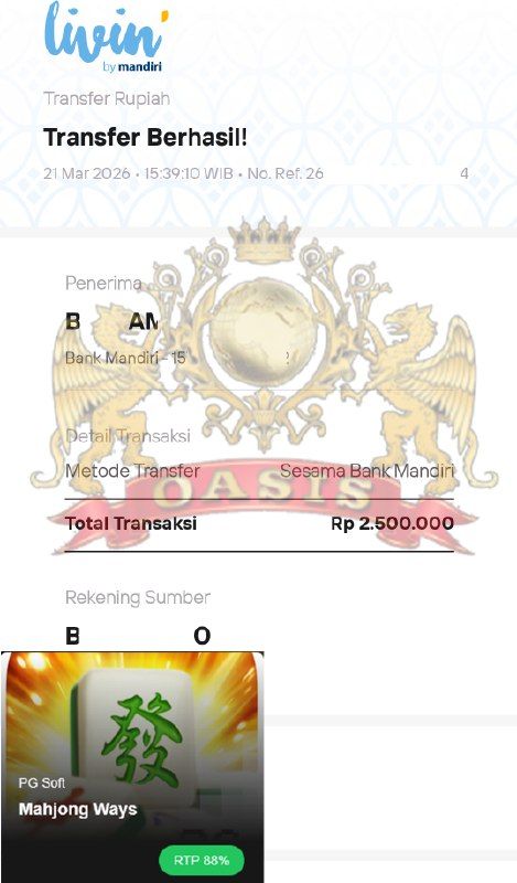 BUKTI JACKPOT OASISTOGEL