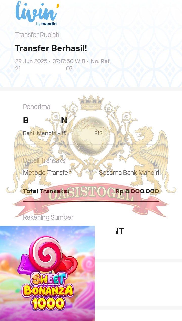 BUKTI JACKPOT OASISTOGEL
