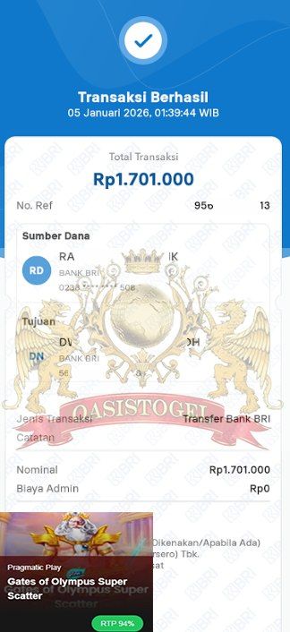 BUKTI JACKPOT OASISTOGEL