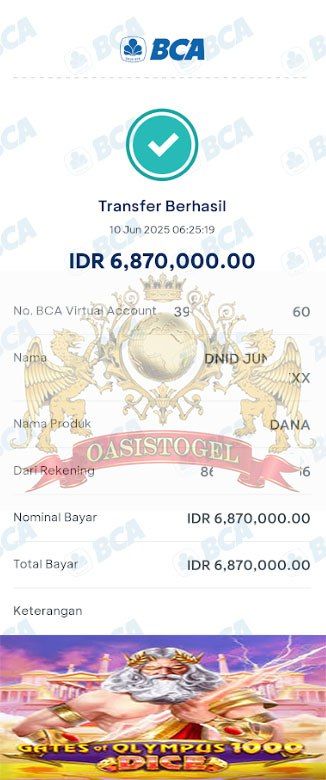 BUKTI JACKPOT OASISTOGEL
