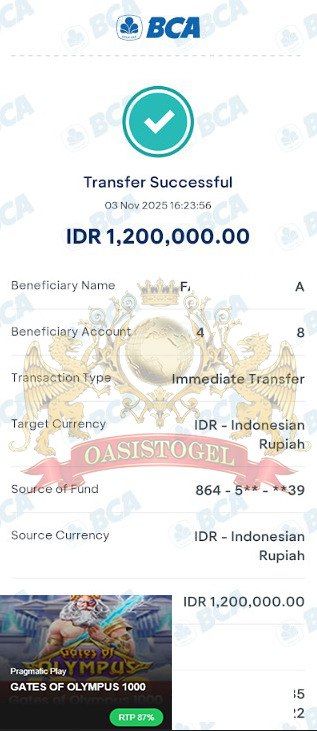 BUKTI JACKPOT OASISTOGEL