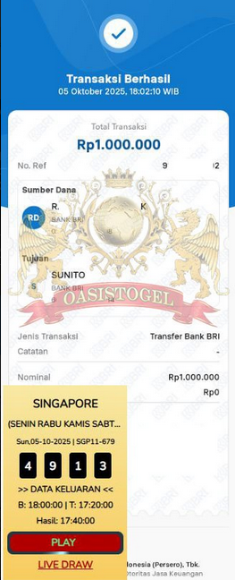 BUKTI JACKPOT OASISTOGEL