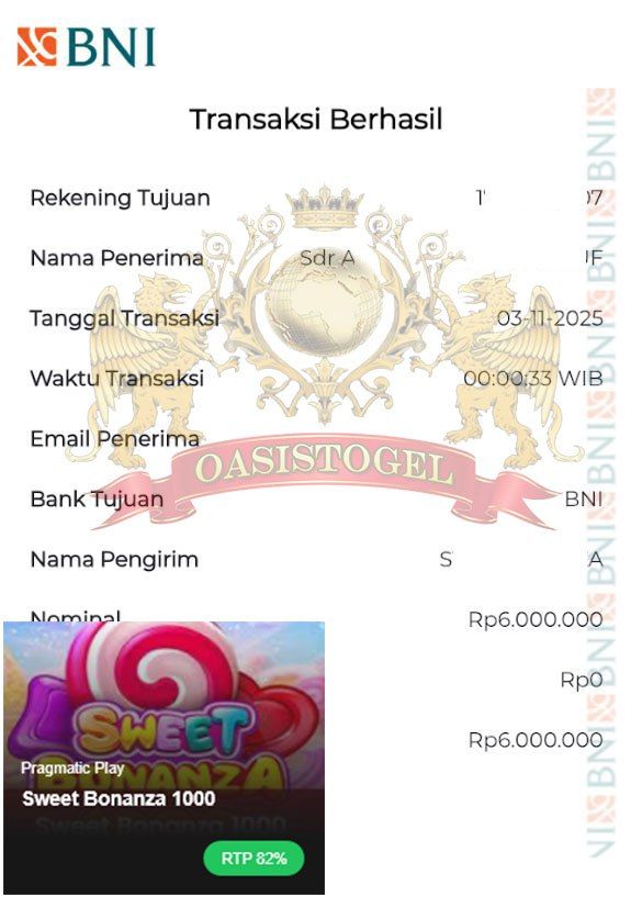 BUKTI JACKPOT OASISTOGEL