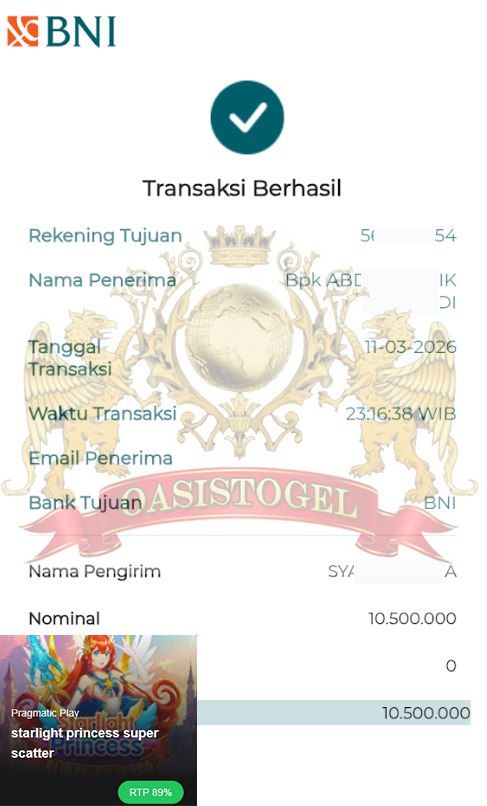 BUKTI JACKPOT OASISTOGEL