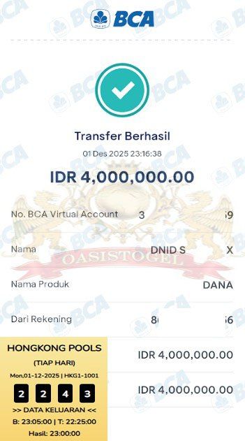 BUKTI JACKPOT OASISTOGEL