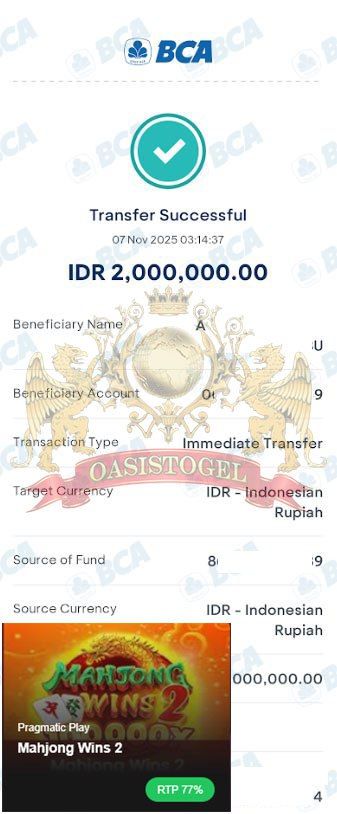 BUKTI JACKPOT OASISTOGEL