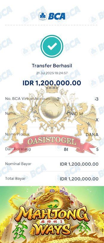 BUKTI JACKPOT OASISTOGEL