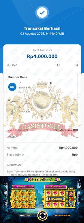 BUKTI JACKPOT OASISTOGEL