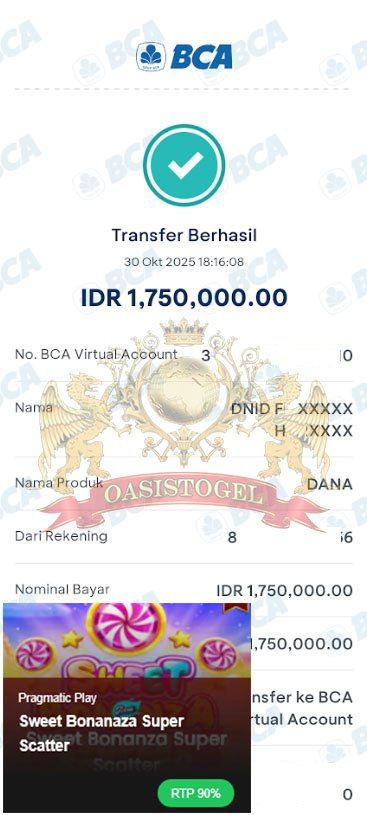 BUKTI JACKPOT OASISTOGEL