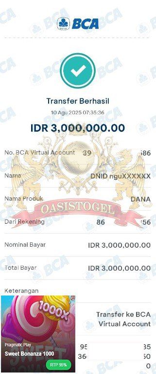 BUKTI JACKPOT OASISTOGEL