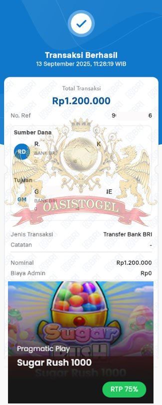 BUKTI JACKPOT OASISTOGEL