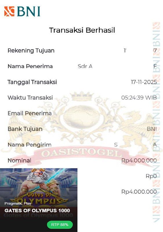 BUKTI JACKPOT OASISTOGEL