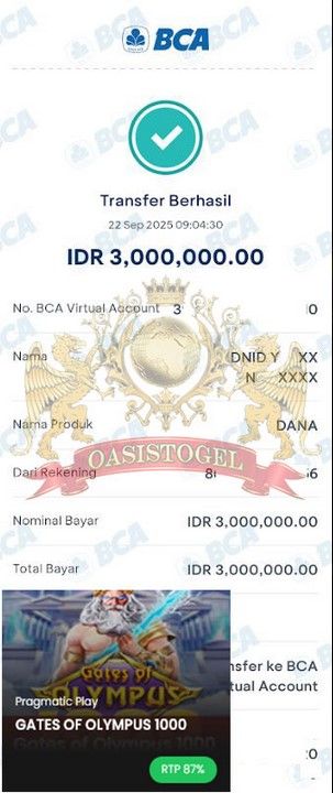 BUKTI JACKPOT OASISTOGEL