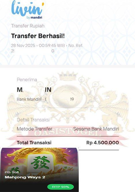 BUKTI JACKPOT OASISTOGEL