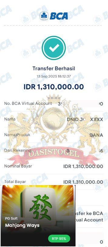 BUKTI JACKPOT OASISTOGEL