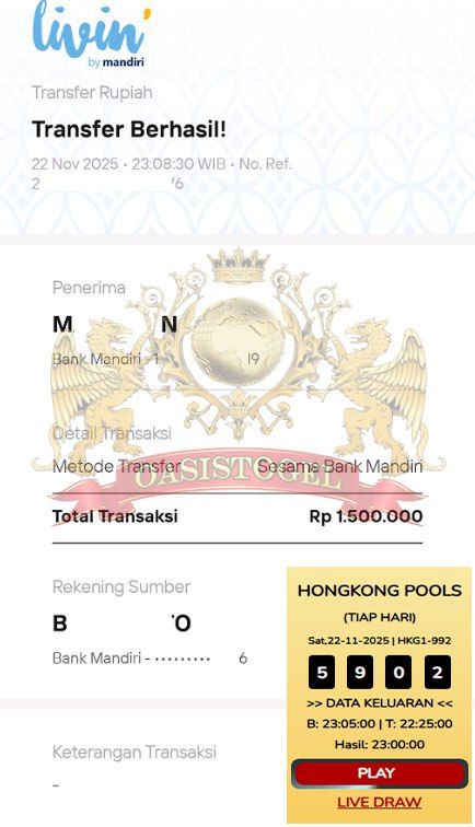 BUKTI JACKPOT OASISTOGEL