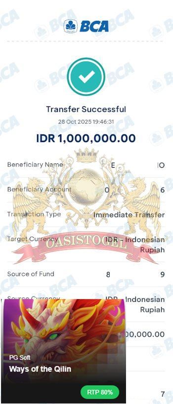 BUKTI JACKPOT OASISTOGEL