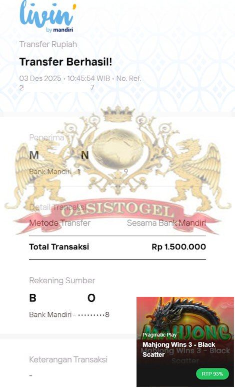 BUKTI JACKPOT OASISTOGEL