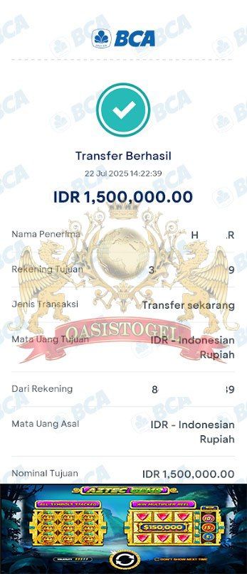 BUKTI JACKPOT OASISTOGEL