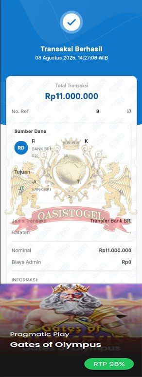 BUKTI JACKPOT OASISTOGEL