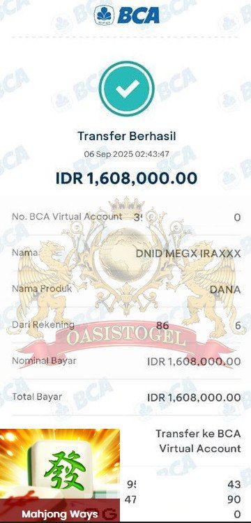 BUKTI JACKPOT OASISTOGEL