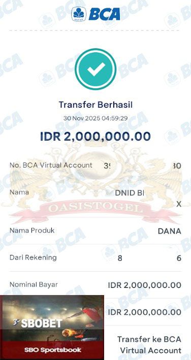 BUKTI JACKPOT OASISTOGEL