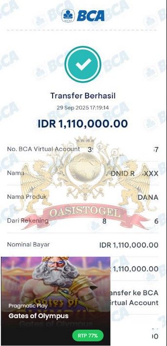 BUKTI JACKPOT OASISTOGEL