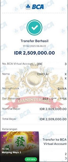 BUKTI JACKPOT OASISTOGEL