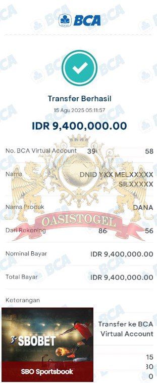 BUKTI JACKPOT OASISTOGEL