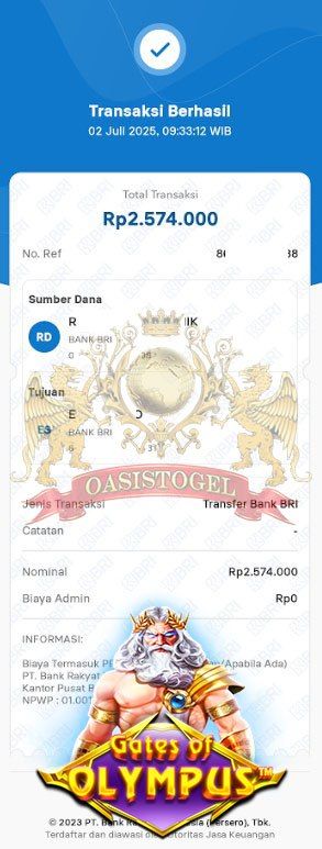 BUKTI JACKPOT OASISTOGEL