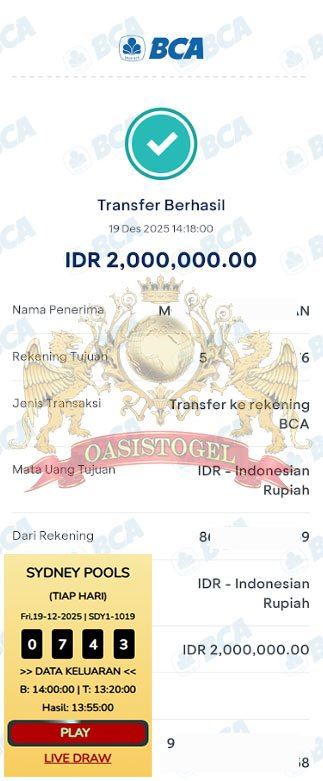 BUKTI JACKPOT OASISTOGEL