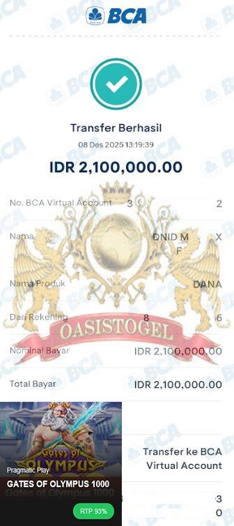 BUKTI JACKPOT OASISTOGEL