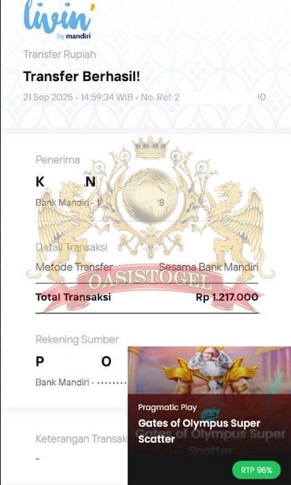 BUKTI JACKPOT OASISTOGEL