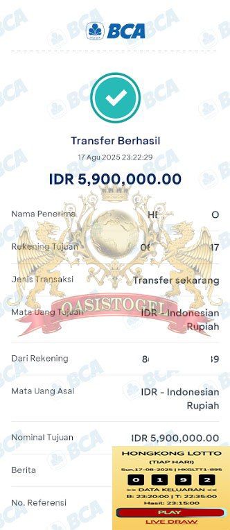 BUKTI JACKPOT OASISTOGEL
