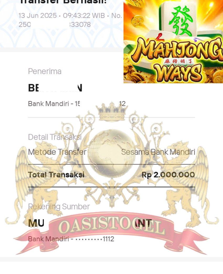 BUKTI JACKPOT OASISTOGEL