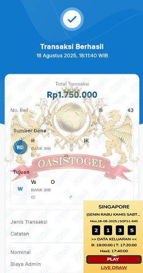 BUKTI JACKPOT OASISTOGEL