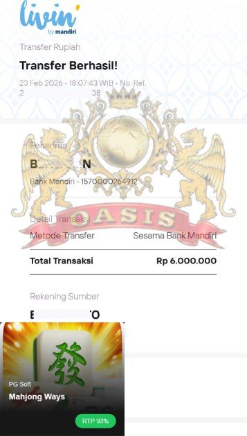 BUKTI JACKPOT OASISTOGEL