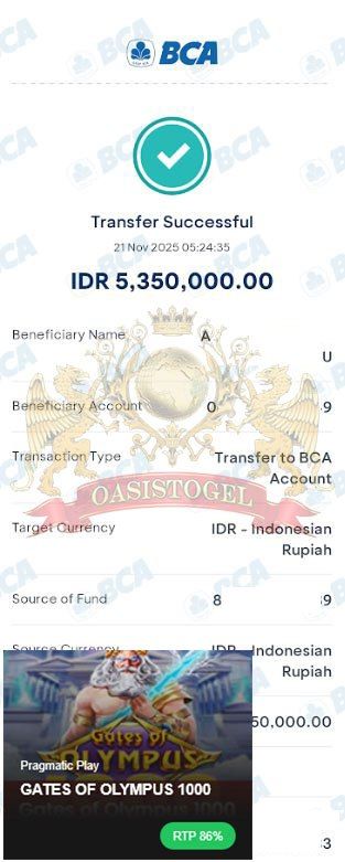 BUKTI JACKPOT OASISTOGEL