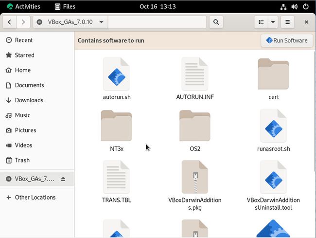 Showing where to find the Run Software