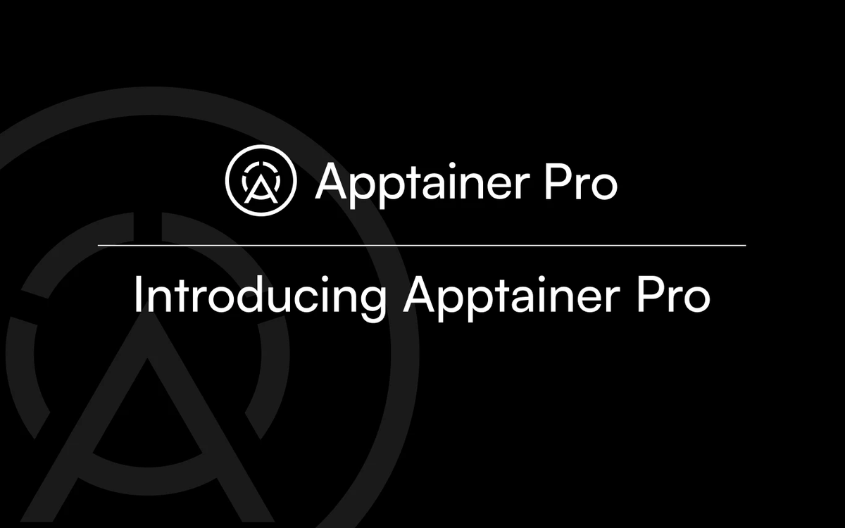 Introducing Apptainer Pro