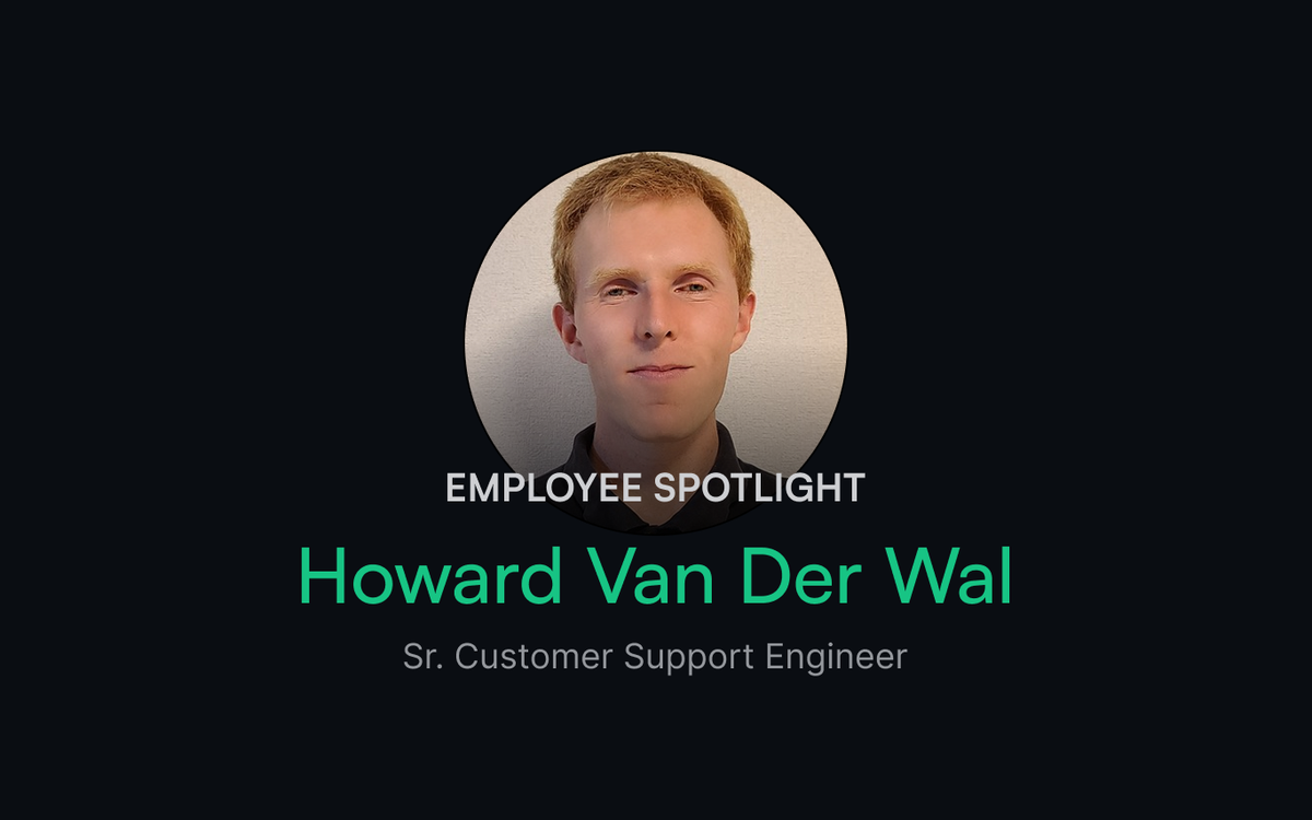 Employee spotlight: Howard Van Der Wal
