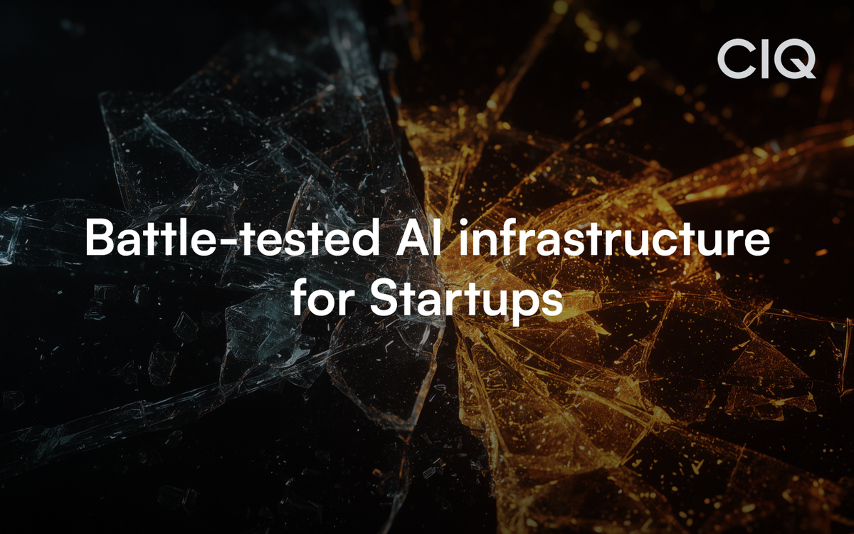 CIQ Startup Program Delivers High-Performance AI Infrastructure to Early-Stage Innovators