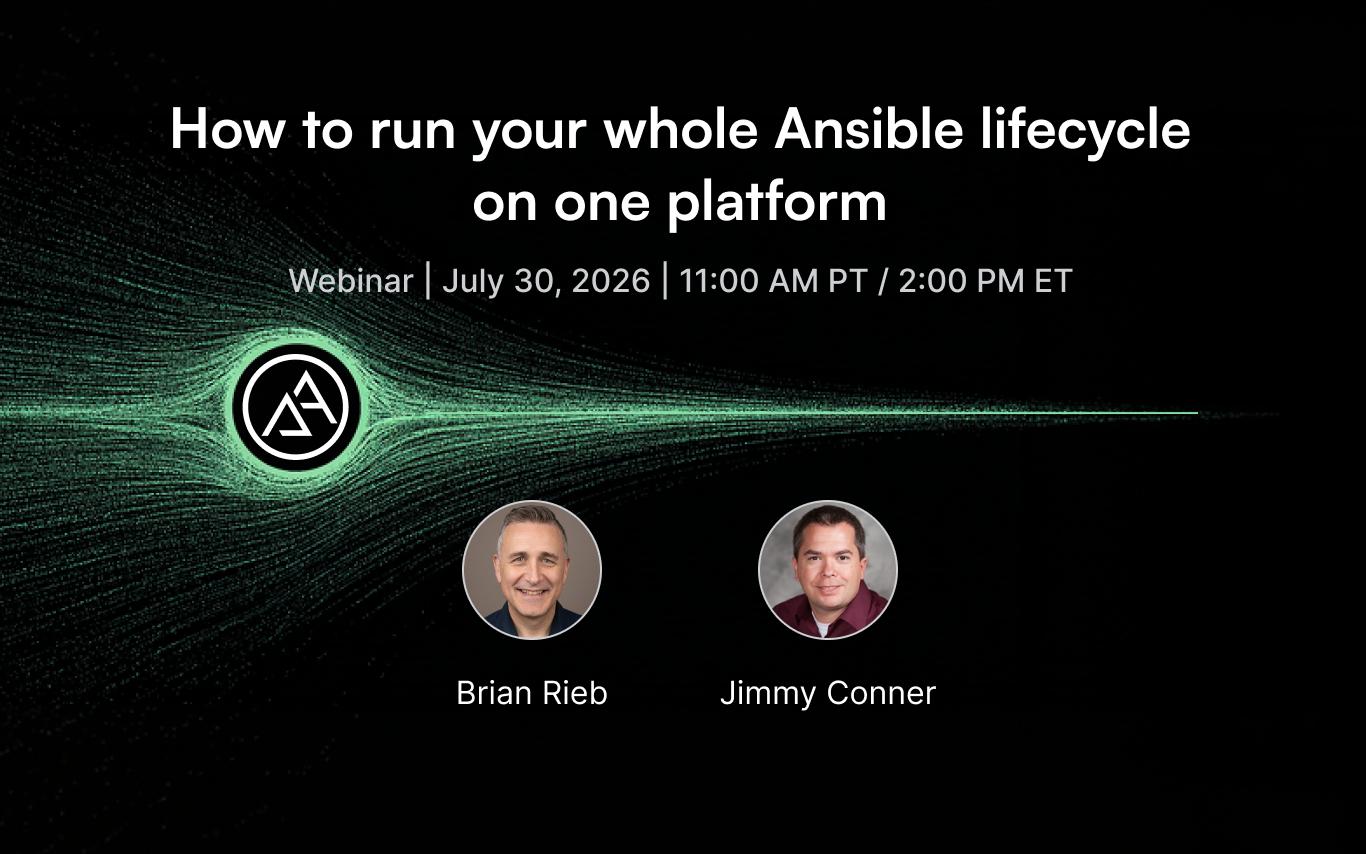 How to run your whole Ansible lifecycle on one platform