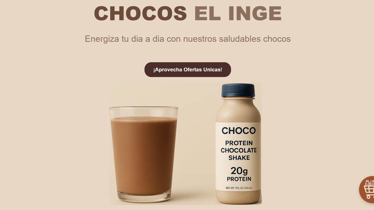 Landing page de chocos el inge