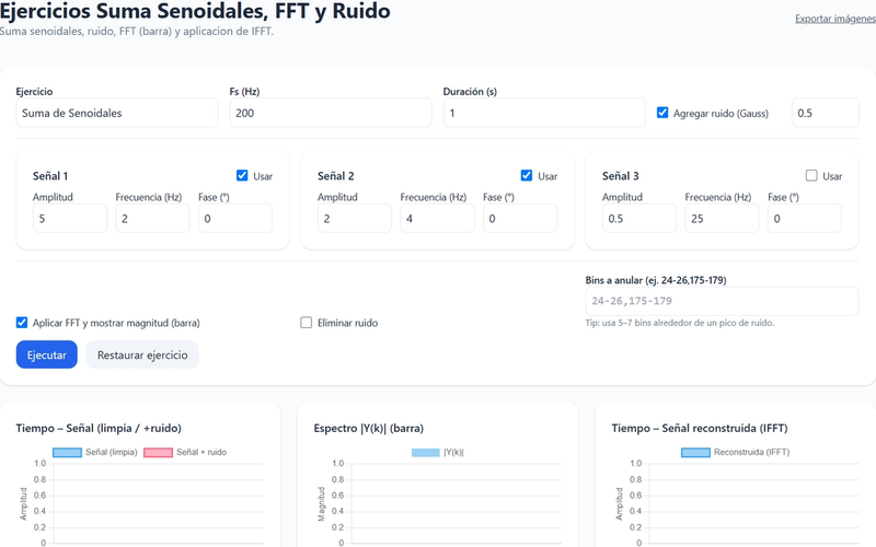 Pagina de inicio de Suma Senoidales