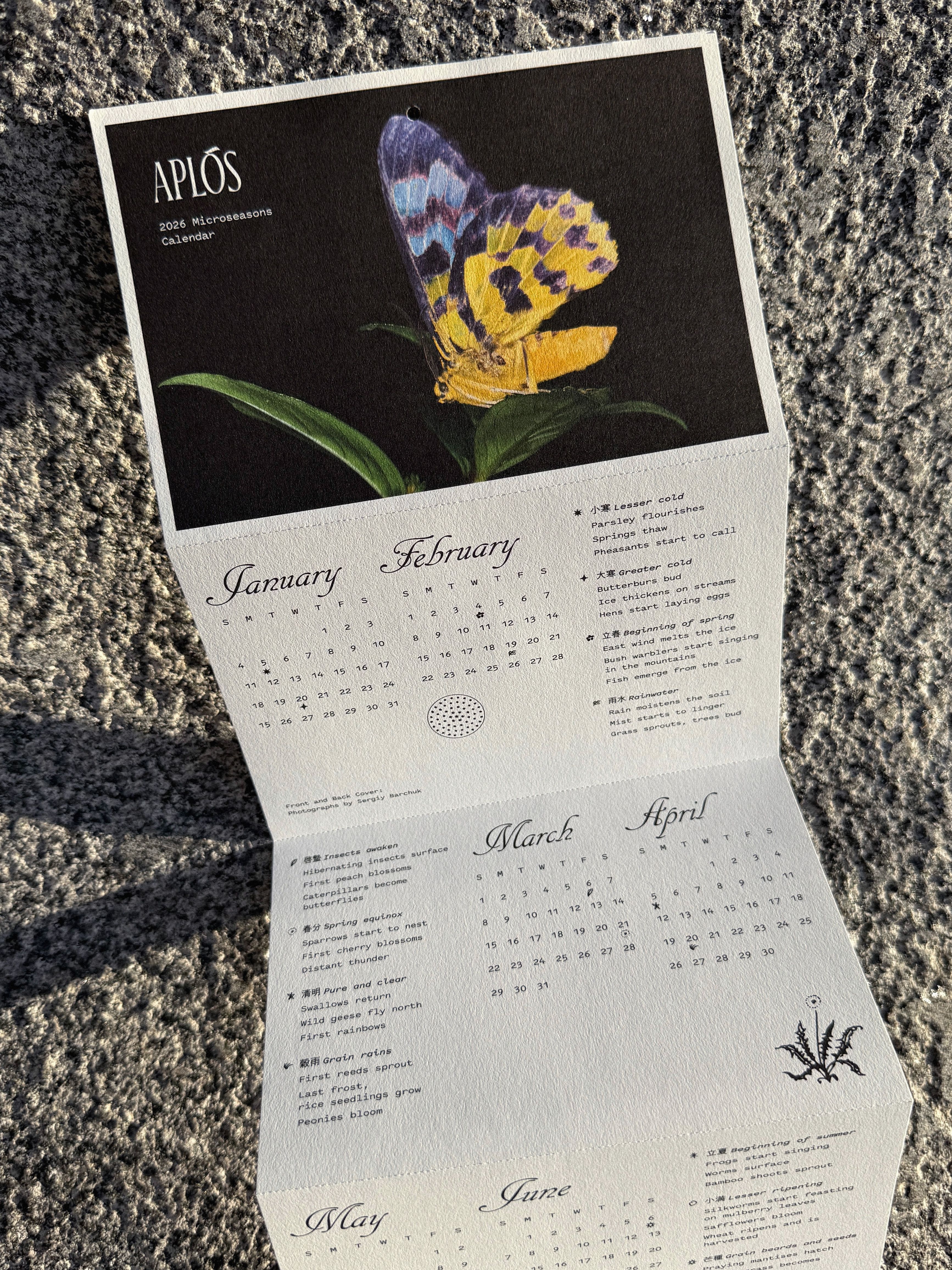 Japanese Microseasons Calendar - Aplós