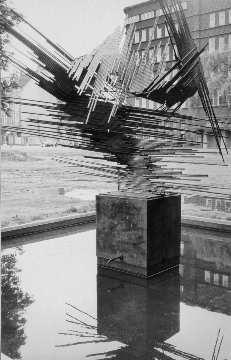 Norbert Kricke, Raumplastik, 1960, Foto: StadtA Ge, FS I 10622