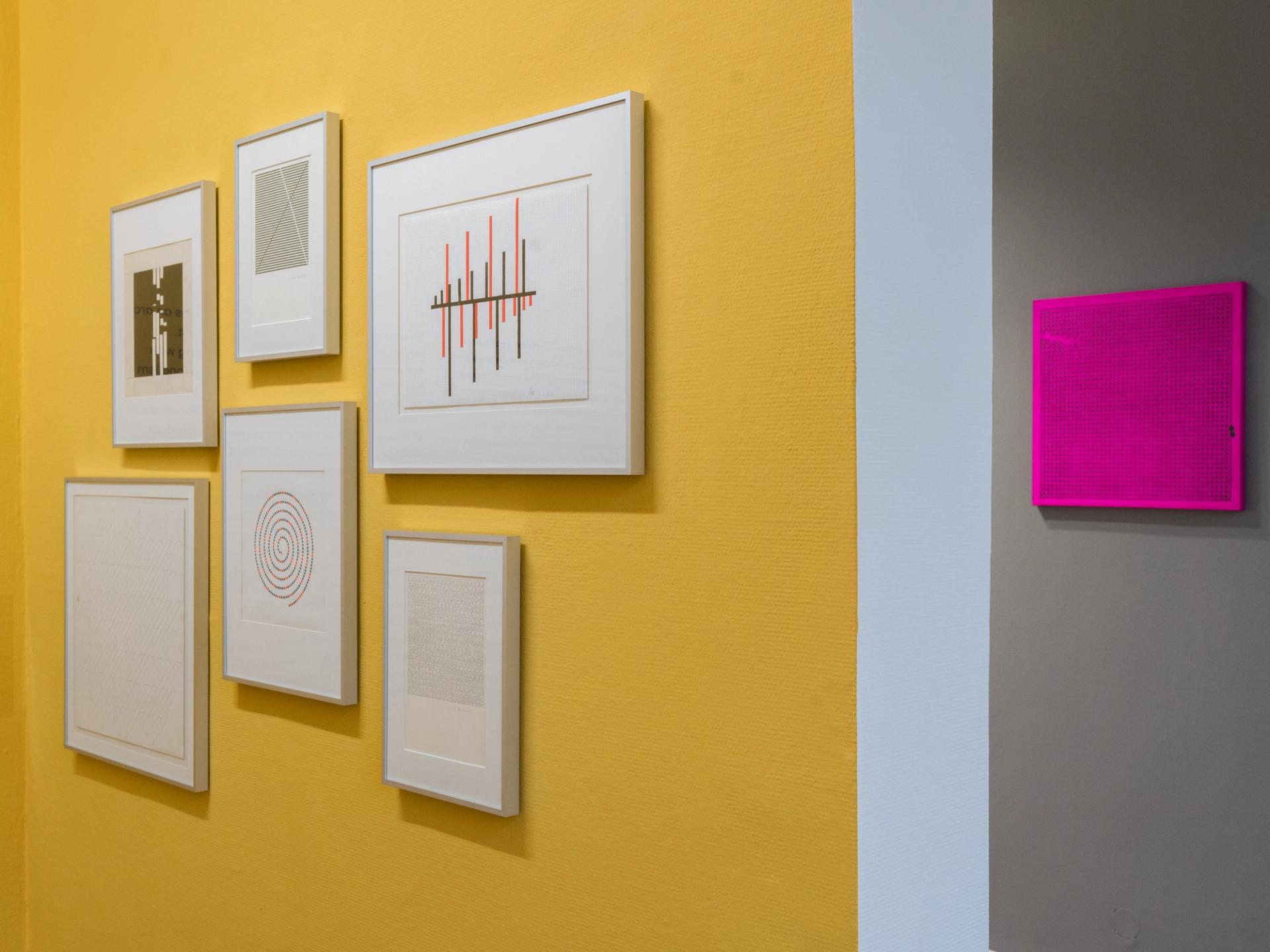 Colours and Lines in Motion, Werke von Anton Stankowski und Imran Mir, Ausstellungsansicht Kunstmuseum Gelsenkirchen, 2023, Foto: Katharina Kemme