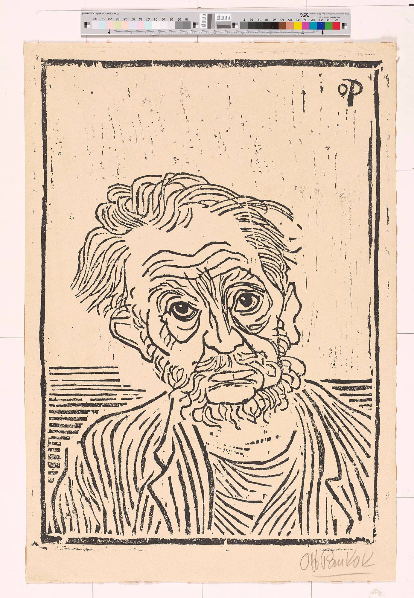 Portrait des deutschen Bildhauers Ernst Barlach.